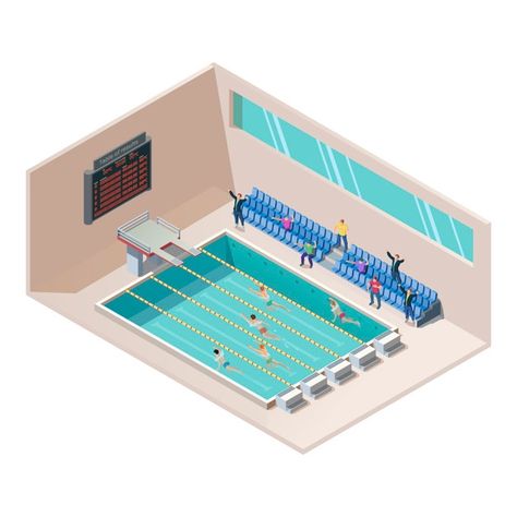 Swimming Pool Plan, Professional Swimming, Swimming Pool Equipment, Aerobics Classes, Train Illustration, Swimming Classes, Synchronized Swimming, Olympic Swimming, Water Aerobics