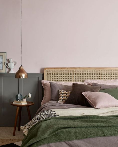 Dusky Pink Bedroom, Paint Trends, Luxury Paints, Bedroom Trends, Mudroom Design, Brown Bedroom, Brown Furniture, Paint Brands, Dusky Pink