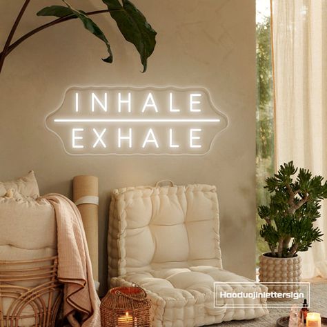 #NeonLightSigns #BrightIdeas #NeonSigns #BrightIdeas Yoga Salon Design, Healing Office Space, Massage Decor Ideas, Massage Studio Design, Massage Studio Ideas, Therapy Clinic Interior Design, Sosa Aesthetic, Spa Room Decor Ideas, Spa Decoration Ideas