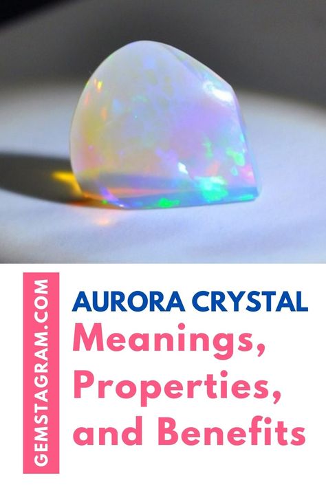 The aurora crystal is a high vibration kind of quartz crystal, which is a kind of rainbow quartz. It’s also called as the iris quartz. #crystalstones #healingstonesandcrystals #stonesandcrystals Rainbow Quartz Meaning, Witchy Business, Pic Collage, Trippy Painting, Crystals Healing Properties, Rainbow Gemstones, Crystals Healing, Aurora Borealis Crystal, Rainbow Quartz