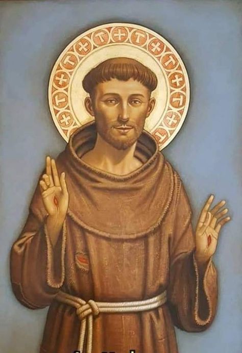 St Francis Assisi, Sao Francisco, Catholic Images, Francis Of Assisi, San Francesco, Mystical Art, Catholic Art, St Francis, Santa Clara