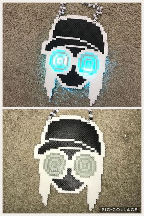 Rezz Kandi, Perler Bead Patterns Edm, Rezz Perler, Edm Perler Bead Patterns, Excision Perler, Rave Perler, Rave Perler Pattern, Rave Candy, Diy Kandi Bracelets