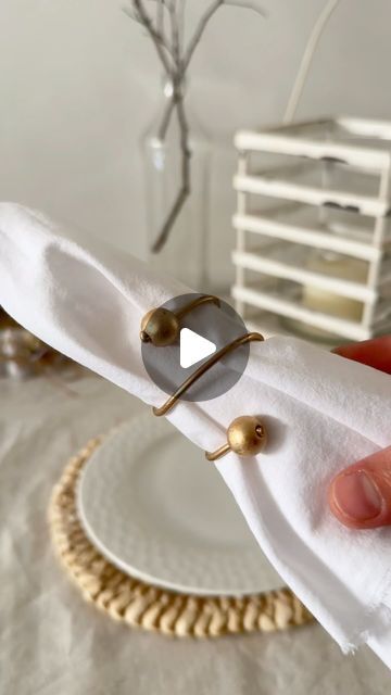 Diy Ring, Instagram Diy, Diy Rings, Save For Later, Napkin Ring, Napkin Rings, Follow For More, Diy Ideas, Napkins