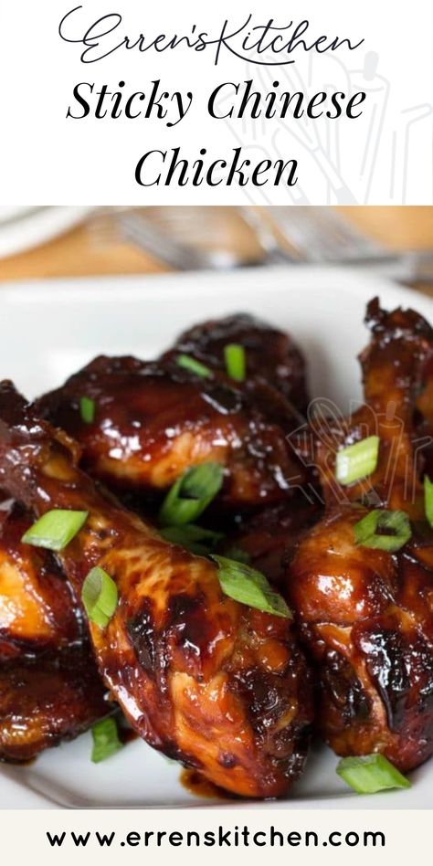 This easy oven-baked Sticky Chinese chicken recipe is deliciously sticky with a honey soy glaze, that everyone will love #ErrensKitchen #sticky #stickychicken #chickenrecipes #chickenfoodrecipes #chickendinner #chickendishes #chinesefoodrecipes #chinesefood #dinner #dinnerrecipes #dinnerideas #DinnerRecipe #quickandeasy #quickandeasydinneridea #simplerecipes #takeout Sticky Chinese Chicken, Soy Glaze, Chinese Chicken Recipes, Quotes Hilarious, Sticky Chicken, Mapo Tofu, Honey Soy, Chinese Chicken, Easy Oven