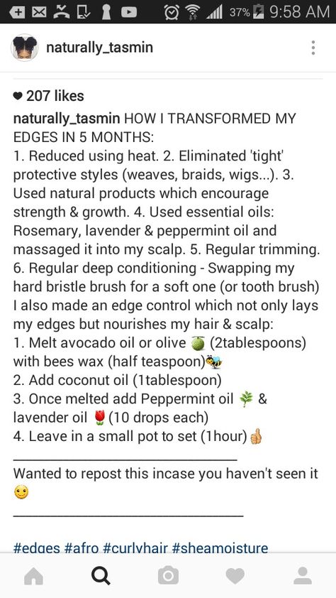 Edge Strengthening/Regrow Sample Regimen Regrow Edges Natural Hair, Regrow Edges, Regrow Hair Naturally, Curly Fro, Regrow Hair, Hair Supplies, Oily Hair, Hair Tips, Hair Follicle