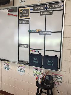 Classroom Whiteboard Organization, Middle School Style, Make A To Do List, Middle School Organization, Agenda Board, Western Classroom, Whiteboard Organization, Making Labels, Middle School Drama