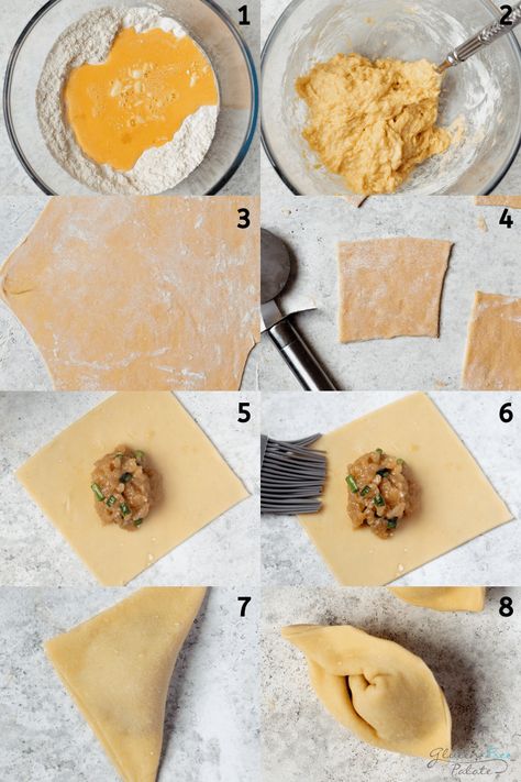 Easy Gluten-Free Wonton Wrappers (+ Wonton Soup Recipe) Gluten Free Potsticker Dough, Gluten Free Dumpling Dough Recipe, Gluten Free Gyoza Wrappers, Gf Wonton Wrappers, Gluten Free Cream Cheese Wontons, Gf Dumpling Wrappers, Gluten Free Wonton Wrappers Recipes, Low Carb Wonton Wrapper Recipes, Gluten Free Wonton Soup