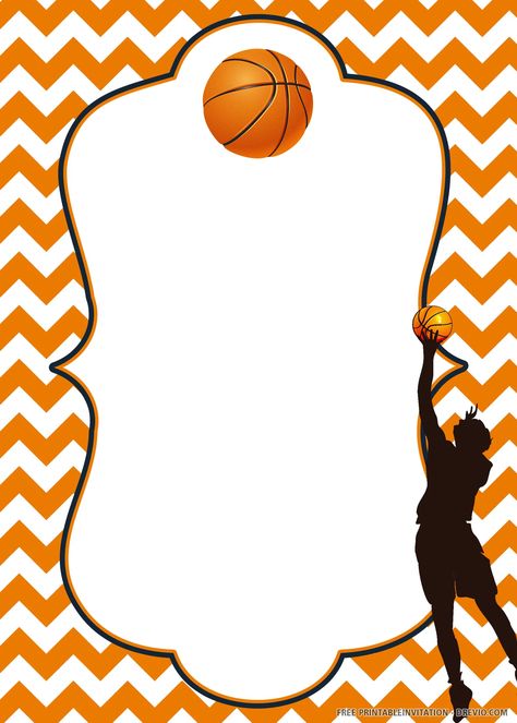 Free Printable Basketball Invitation Templates | Download Hundreds FREE PRINTABLE Birthday Invitation Templates Free Basketball Printables, Basketball Birthday Party Invitations, Basketball Template, Basketball Printable, Basketball Invitations, Basketball Birthday Invitations, Free Basketball, Free Printable Invitations Templates, Basketball Birthday Parties