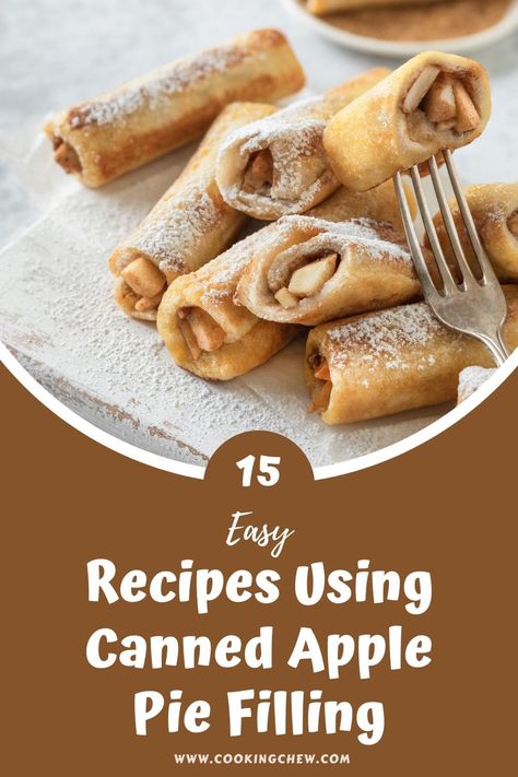 Here’s a list of 15 easy recipes using canned apple pie filling, from classic fall desserts to underrated morsels. What To Use Apple Pie Filling For, Apple Fritters Using Canned Pie Filling, Using Apple Pie Filling Recipes, Using Apple Pie Filling, Tinned Apple Recipes, Ww Apple Pie Filling Recipes, Recipes For Canned Apple Pie Filling, How To Use Canned Apple Pie Filling, Recipes Using Homemade Apple Pie Filling