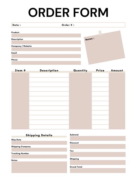 Garments Design, Small Business Plan Template, Purchase Order Form, Dream Bakery, Order Form Template Free, Bookkeeping Business, Order Form Template, Bookkeeping Templates, Small Business Planner