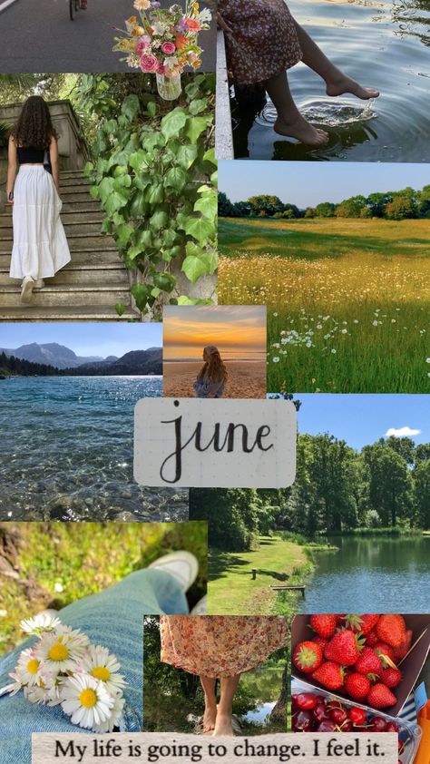 #months aesthetics #june #✨🫶💚 June Girls Aesthetic, June Aesthetic Month Wallpaper, June Astetic, June Astethic, June Aesthetic Month, June Aesthetic Wallpaper, May Aesthetic Month, June Collage, Monthly Backgrounds