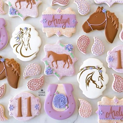 Spirit Cookies Decorated, Horse Theme Cookies Decorated, Horse Cookies Birthday Parties, Horse Theme Cookies, Spirit Cookies Horse, Horse Birthday Cookies, Birthday Cookies Ideas, Horse Cookies Decorated, Horse Sugar Cookies