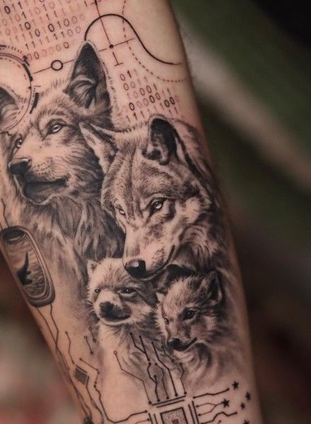 Origins of the Wolf Tattoo and 70 Charming Ideas You’ll Love — InkMatch Native American Tattoos, Wolf Tattoo Design, Wolf Tattoos, Wolf Tattoo, The Wolf, Body Art Tattoos, Body Art, Native American, Tattoo Designs