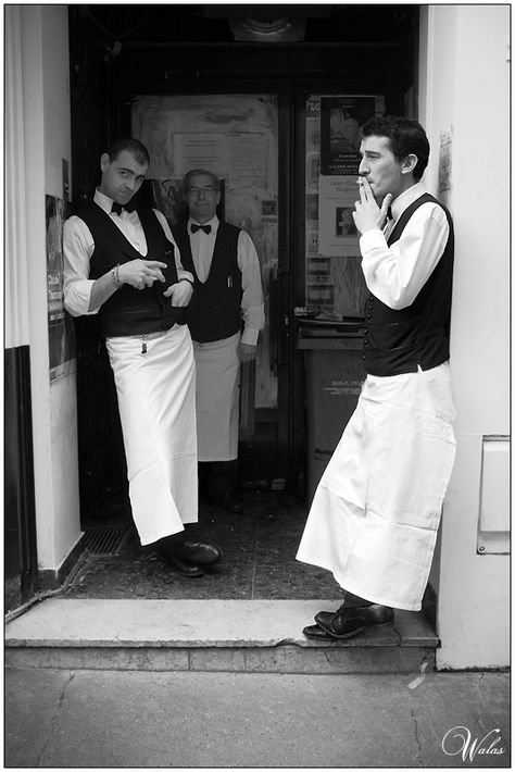 Café de Flore by Maud Walas, Values Study, Hospitality Photography, Bartender Outfit, Waiter Uniform, Restaurant Aesthetic, Parisian Cafe, Parisian Life, French Cafe, Break Time