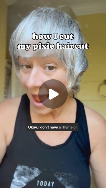 Styling A Growing Out Pixie Cut, Pixie Haircut How To Cut, Layered Short Hair For Older Women, How To Style Long Pixie Hairstyles, Pixie Haircut Tutorial Step By Step, Diy Pixie Haircut How To At Home, Cut My Own Hair Short, How To Cut Pixie Haircut Tutorial, How To Cut A Pixie Haircut Diy