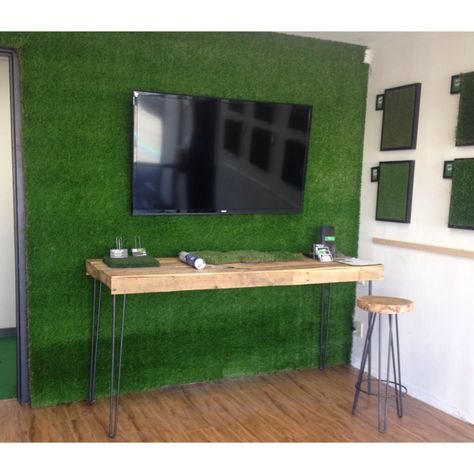 Turf Wall Bedroom, Astro Turf Wall, Turf Wall Decor, Astroturf Wall, Turf Wall, Kid Diy, Wall Game, Baseball Decor, Astro Turf