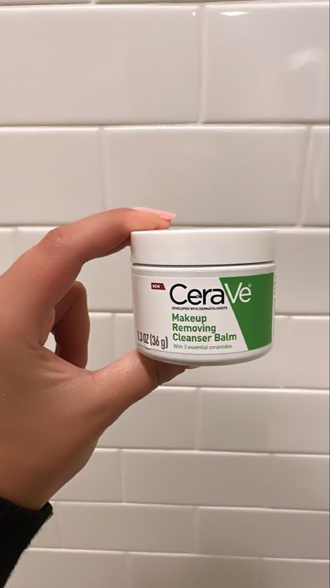 ceraVe cleansing balm in front of white tile Cerave Makeup Remover Balm, Makeup Remover Balm, Makeup Removing, Shop Makeup, Cleansing Balm, Strawberry Blonde, Cleansing Oil, All Things Beauty, Makeup Remover