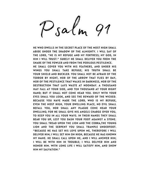 Psalm 91 Printable, Psalm 91 Prayer, Psalm 35, Psalms 91, Shadow Of The Almighty, Vision Board Affirmations, Gods Word, Bible Motivation, Rare Words