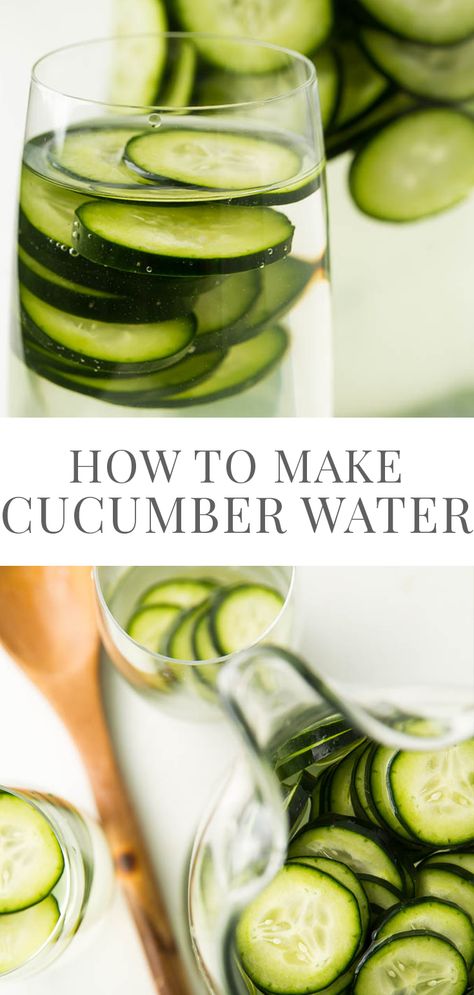 Infused Cucumber Water, Adding Flavor To Water, How To Make Cucumber Water Recipes, Cumcuber Water, Cucumber Infused Water Recipes, Japanese Water Recipe, How To Make Cucumber Water, Cucumber Water Aesthetic, Ww Cocktails