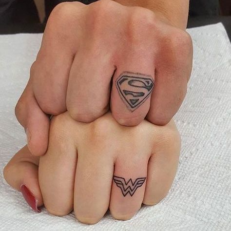 Meaningful Couple Tattoos Unique, Minimalist Tattoo Couple, Couples Connecting Tattoos, Couple Matching Tattoos Relationships, Tattoo Ideas Couples His And Her, Married Couple Tattoos Unique Love, Couples Tattoos Unique, Disney Couple Tattoos, Girlfriend Tattoos