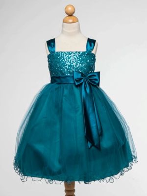 Teal Tulle and Satin Sequined Flower Girl Dress. Dark Teal Flower Girl Dresses, Peacock Wedding Inspiration, Bridesmaids Blue, Gray Flower Girl, Teal Bridesmaid Dresses, Satin Flower Girl Dress, Dama Dresses, Dark Cyan, Blue Peacock