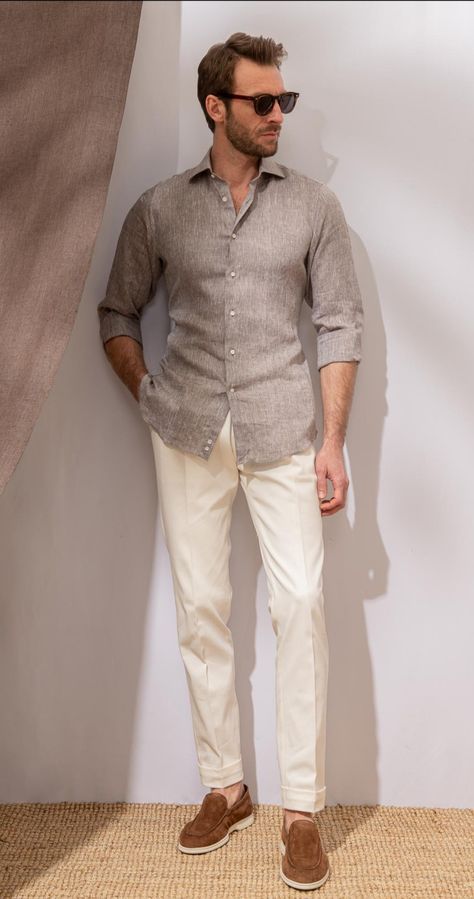 Safari Menswear, Pini Parma, Classy Outfits Men, Wedding Outfit Men, Mens Casual Outfits Summer, Linen Men, Outfits Hombre, Men Stylish Dress, Classy Men