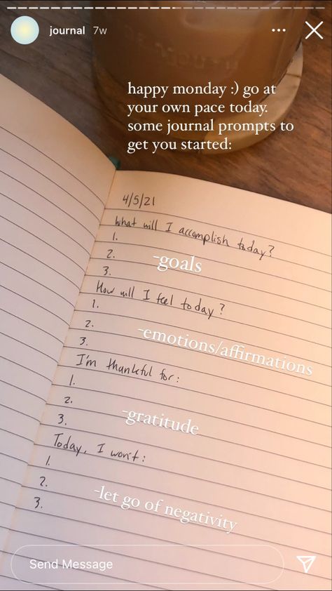 Check out these morning #journalprompts by @tessroski on #instagramstories. Follow for more! 💕 #instagram #igstory #instagramstoryideas #journaling #journal #selfcareroutine Good Habits Journal, Journal Affirmations I Am, Questions To Ask In The Morning, Morning Writing Journals, Journal Prompts Morning Routine, What To Journal About In The Morning, Self Check In Journal Prompts, How To Write Affirmation Journal, Morning Check In Journal