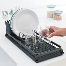 Food Storage Containers  Kitchen Counter Accessories | west elm Dish Drying Rack, Dish Drainers, Cutlery Holder, Dish Rack Drying, Plastic Trays, Dish Racks, Drip Tray, Dish Drying Mat, Kitchen Dishes