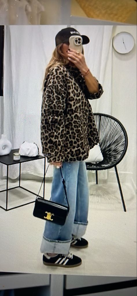 Cheetah Jacket Outfit, Cheetah Jacket, Outfit Planning, Fit Pics, Blazer Outfits For Women, Denim Jacket Outfit, Outfit Plan, Style Edit, Jacket Outfit