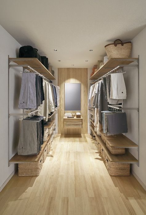 Diy Walk In Closet, Family Closet, Dream Closet Design, Closet Design Layout, Closet Renovation, Open Closet, Closet Layout, Wardrobe Room, Closet Remodel