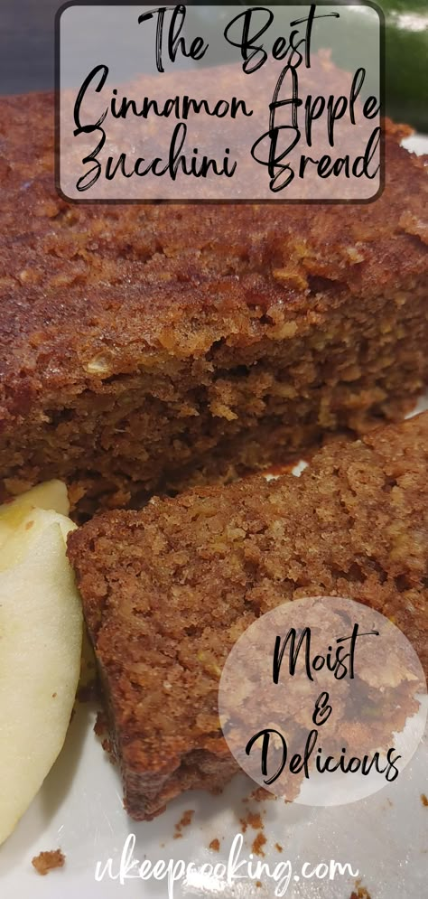 Zucchini Bread With Apples, Zucchini And Apple Bread, Cinnamon Apple Zucchini Bread, Zucchini Apple Bread Recipes, Zucchini And Apple Recipes, Zucchini Apple Crisp Recipe, Zucchini Apple Loaf, Apple Zucchini Cake, Apple Zucchini Recipes