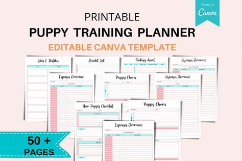 5 Pet Printables You Need in 2022 Pet Care Planner, Pet Care Instructions, Puppy Training Guide, Training Planner, New Puppy Checklist, Puppy Checklist, Dog Organization, Service Dog Training, Best Puppies