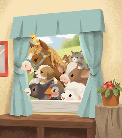 Kids Book Illustration, Children Story Book Illustration, Animal Illustration Kids, Story Books Illustrations, 동화 삽화, Illustration Art Kids, Cute Animal Illustration, Picture Books Illustration, Amazon Kdp