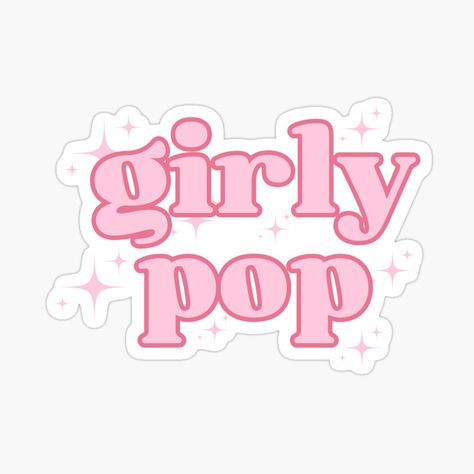 Barbie Aesthetic Sticker, Girlie Pop Aesthetic, Girly Aesthetic Stickers, Cute Images For Stickers, Girly Stickers Aesthetic, Girly Stickers Printable, Sticker Inspo Aesthetic, Pink Stickers Aesthetic Printable, Y2k Stickers Aesthetic