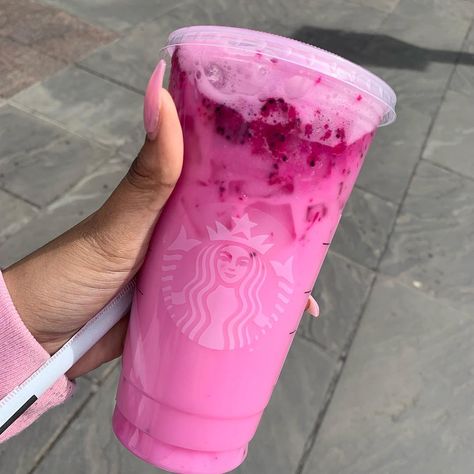 There's a new "pink drink" at Starbucks, but it might be one you've had before. The new Dragon Drink has been added to the permanent menu, and it's Pink Starbucks Aesthetic, Pink Drink At Starbucks, Dragon Drink, Drink For Summer, Starbucks Orders, Secret Starbucks Drinks, Secret Menu Items, Starbucks Secret Menu Drinks, Starbucks Secret