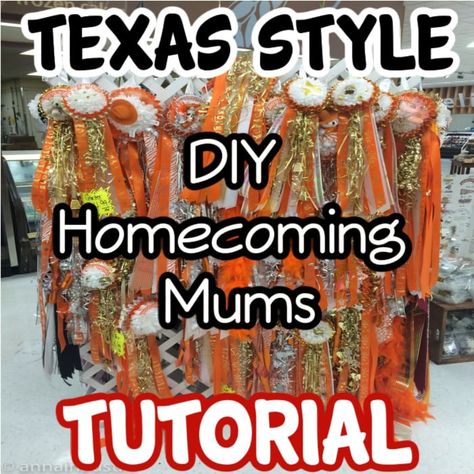 DIY Homecoming Mum Tutorial – Texas Style – GSFF How To Make A Mum Homecoming Step By Step, Mum Making Homecoming, Mum Tutorial Homecoming, Texas Homecoming Mums Diy, Home Coming Mum Ideas, How To Make A Homecoming Mum, How To Make A Mum, Diy Mums Homecoming How To Make, Homecoming Mums Diy Tutorials