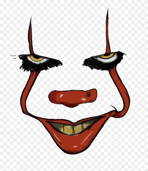 Pumpkin Painting Ideas Pennywise, Pennywise Painting Easy, It Pennywise Drawing, It Face Paint Clown, Easy Pennywise Drawing, Pennywise Svg Free, It Drawings Clown Easy, How To Draw Pennywise, It Clown Pumpkin