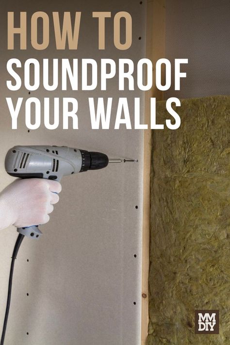 man soundproofing wall Soundproof Room Diy, Acoustic Panels Diy, Studio Soundproofing, Soundproofing Walls, Busy Road, Soundproofing Material, Diy Handyman, Recording Studio Design, Recording Studio Home