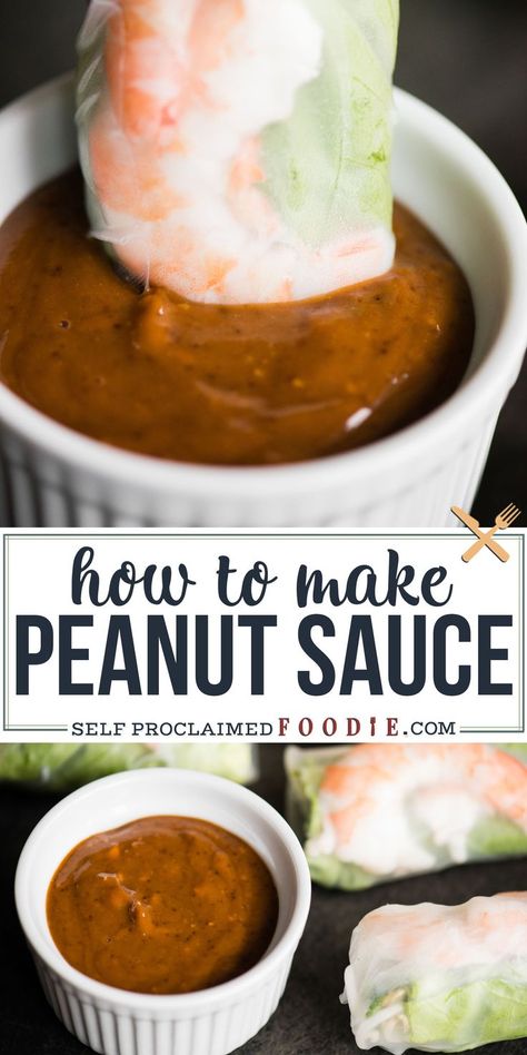 Best Peanut Sauce Recipe, Summer Rolls Sauce Recipe, Homemade Peanut Sauce Easy, Summer Rolls Sauce, Peanut Chili Sauce, Sauce For Summer Rolls, Peanut Dipping Sauce, Summer Roll Sauce Recipe, Summer Roll Sauce