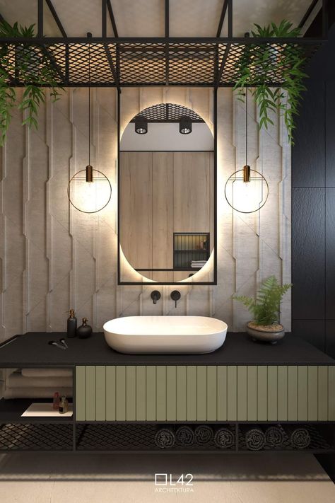 Unique Bathroom Mirrors, Toilet Design Modern, Traditional Bathroom Mirrors, Earthy Bathroom, Small Bathroom Mirrors, Backlit Bathroom Mirror, Oval Mirror Bathroom, Unique Bathroom Vanity, Restroom Design