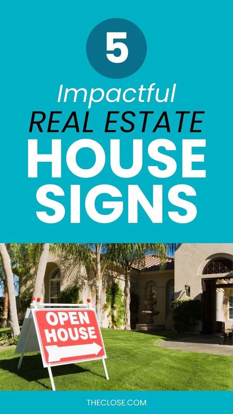 10 Impactful Real Estate Open House Signs: Tips & Examples Open House Real Estate, Open House Signs, House Signs, Realestate Marketing, Open Signs, Home Selling Tips, Real Estate Houses, Selling Real Estate, First Impression