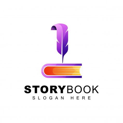 Story life book logo Premium Vector | Premium Vector #Freepik #vector #logo #school #book #children Book Logo Ideas, Story Logo Design, Book Logo Design Ideas, Bookstore Logo, Book Logo Design, Books Logo, Story Logo, Logo Education, Writer Logo