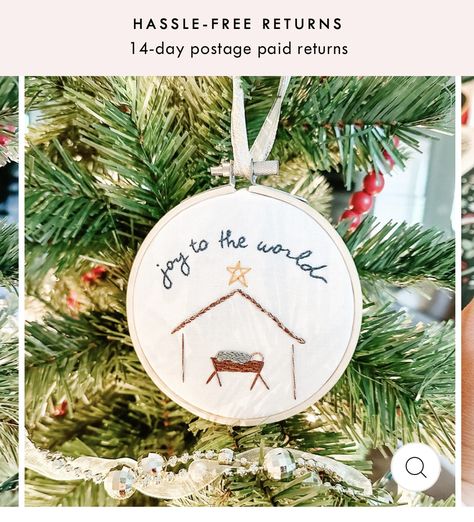 Christmas Embroidery Patterns Free, Christmas Ornament Embroidery, Diy Embroidery Art, Embroidery Christmas Ornaments, Beautiful Christmas Ornaments, Ornament Embroidery, Embroidery Ornaments, Are You Experienced, Christmas Embroidery Patterns