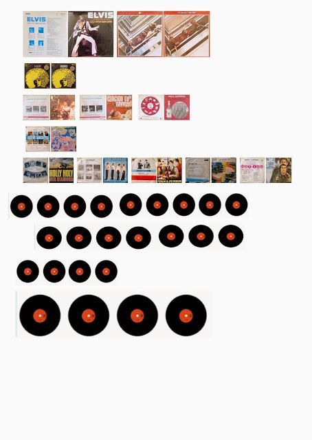 records: Vinyl Albums, Barbie Books, Barbie Printables, Dollhouse Tutorials, Dollhouse Printables, Diy Doll Miniatures, Miniature Printables, Dollhouse Miniatures Diy, Barbie Doll House