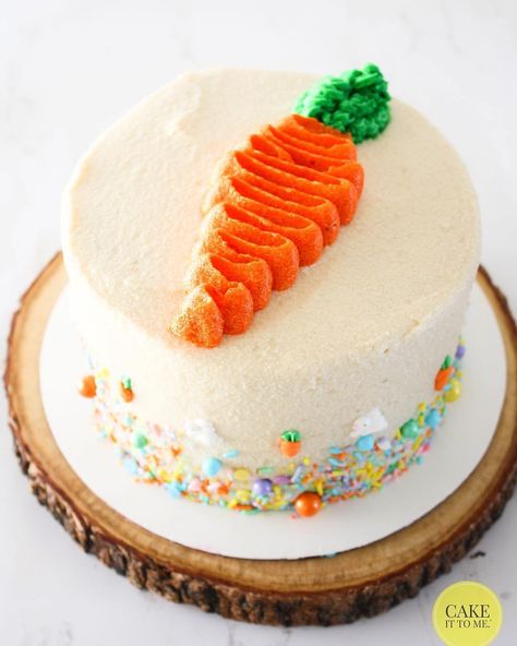 Easter Cake Designs, Easter Themed Cakes, Carrot Cake Decoration, Decorative Desserts, Best Carrot Cake Recipe, Easter Cake Easy, Easter Carrot Cake, Easter Cupcakes Easy, Easter Cake Decorating