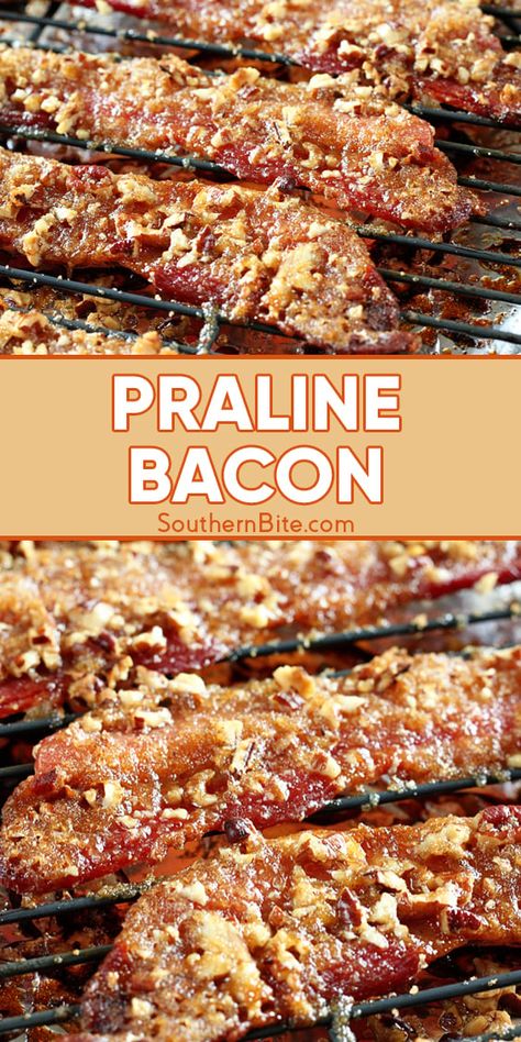 Praline Chicken Recipes, How To Make Praline Pecans, Bacon Charcuterie Board, Bacon Pralines, Bacon Candy Recipe, Praline Chicken, Praline Bacon Recipe, Billionaire Bacon Recipe, Bacon Brittle Recipe