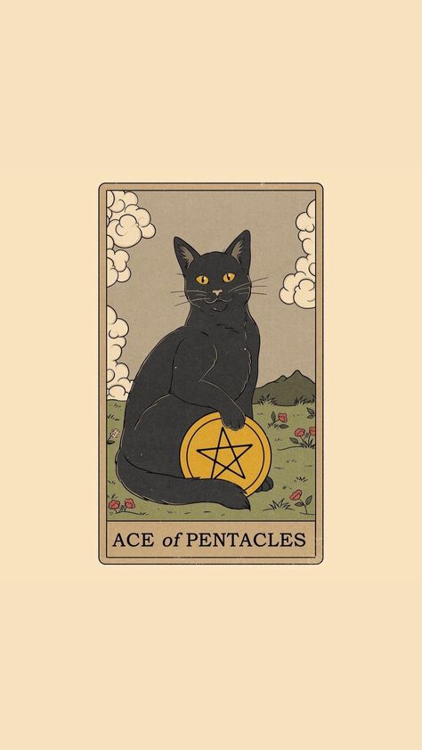 Iphone Wallpaper Moon, Ace Of Pentacles, Pentacles, Minor Arcana, Manifestation Quotes, Metal Poster Displate, Tarot Cards, Metal Posters Design, Metal Posters