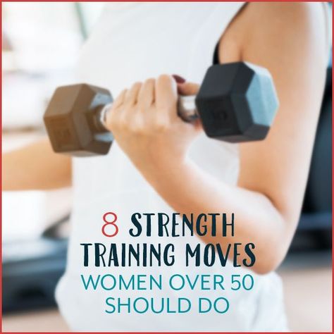 The secret to anti-aging magic? Strength training. Here are 8 strength training moves women over 50 should do to stay strong, young, and healthy. How To Build Strength, Weight Training Women, Strength Training Guide, Strength Training Women, Build Muscle Mass, Fitness Style, Senior Health, Weight Training Workouts, Life Fitness