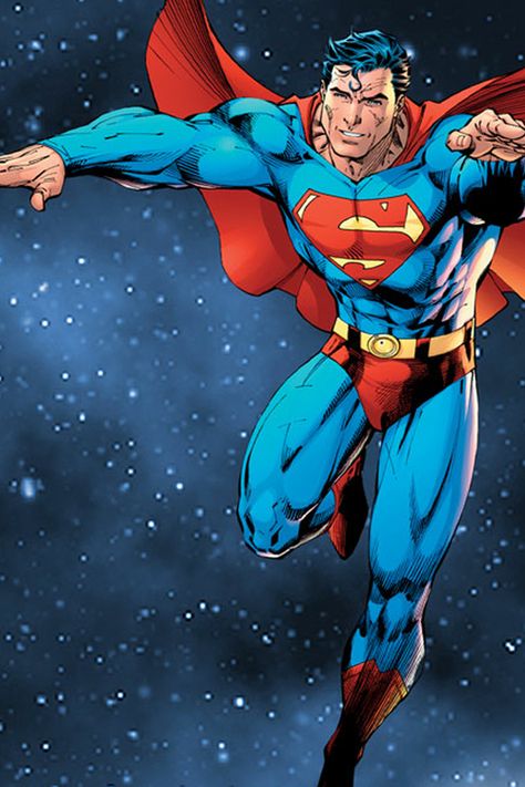 Image present the protagonist character Superman. This character is presented… Poster Marvel, Superman Artwork, Superman Family, Superman Man Of Steel, Superman Art, Superman Comic, Univers Dc, Jim Lee, Red Cape