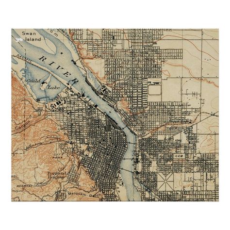 Oregon Map, Astoria Oregon, Map Posters, Salem Oregon, Town Map, Maputo, Crater Lake, Illustrated Map, Vintage Maps